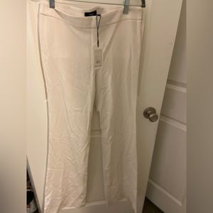 Theory Slight Flare Pants Long Cream Off White